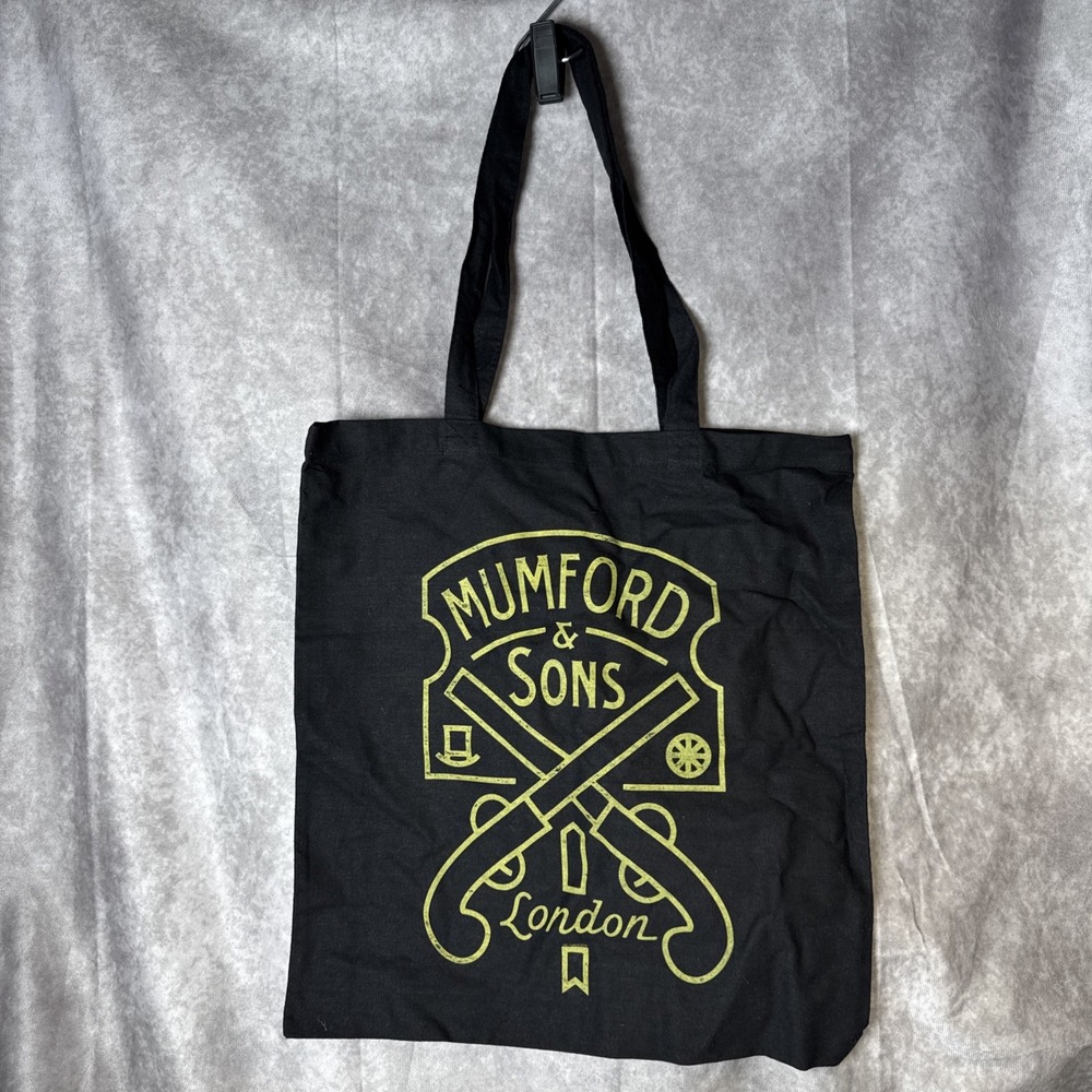 2011 Mumford & Sons London Graphic Cotton ToteBag Band Concert Merch Size M NWOT